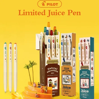 Japan PILOT 10th Anniversary Limited Дръжка Juice Pen Гел писалка 0,5 Цветен набор от Плодови реколта шейкове-гел писалка