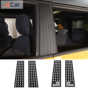 JeCar за Ford Bronco 2021, защитно покритие централна багажник прозорци, етикети от алуминиева сплав, автомобилни аксесоари