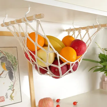 Kitchenware Подвесная кошница за плодове Под Шкаф, Окото чанта за съхранение в Кухнята, Хамак за плодове