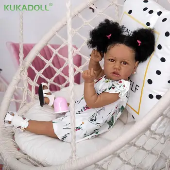 KUKADOLL 57 см Reborn Baby Doll Кукла за Цялото Тяло Reborn Babie Момиче За 2020 Г., Коледен Подарък За Деца, Подарък За Рожден Ден, Партньор на