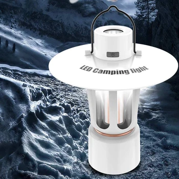 Led лампа за къмпинг 320LM 5 режима на XPE Atmosphere Light Type-C USB Акумулаторна IPX4 водоустойчив за пътуване, туризъм, ремонт на автомобили