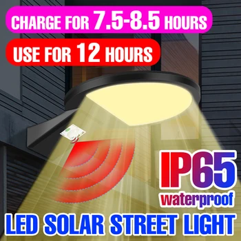 Led слънчева светлина за Външно водонепроницаемое украса IP65 за двор И градина Лампа с датчик за движение Рефлектор Външен Лампа