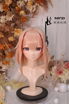 (NFD43-19) Конфигуриране на Пълна Главата С Ключалка Кукла-Переодевалка Жена/Момиче, Герой от Японското Аниме от Картун Киг Cosplay Маска Кигуруми