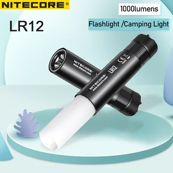 NITECORE LR12 Туризъм Лампа 1000 Лумена Led Фенерче 2 в 1 Походный Лампа 360 ° Прожектор Осветление Преносима Палатка Светлина на Факел