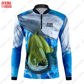 ODA, мъжки пуловер за риболов, ежедневни риза с дълъг ръкав, дишаща топ с крем за риболов