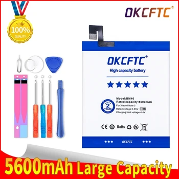 OKCFTC 100% Оригинална Батерия BM46 За Xiaomi Redmi Note 3 Note3 Pro Prime Batterie 5600 mah Реалния Капацитет на Акумулаторната Батерия