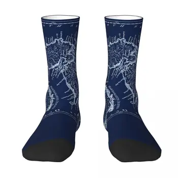 R276, карта Гваделупы 1759, 1 е най-Добрата покупка, ежедневни творчески компресия чорапи за раницата