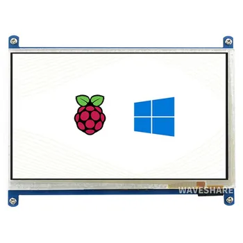Raspberry Pie 7-инчов капацитивен сензорен LCD дисплей (B), 800 × 480, HDMI, ниска консумация на енергия-Waveshare