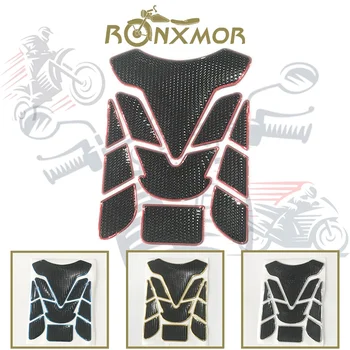 RONXMOR Нов тип Рибена кост, тампон на Горивния резервоар на мотоциклет, стикер за моторните състезания, влакнести кутията С газ, защитен стикер за резервоара стикер