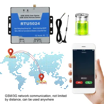 RTU5024 3G/4G GSM Отварачка за врата Метална безжично дистанционно управление Контролер за достъп до гаражным портите на Подкрепа за дистанционно управление на телефона