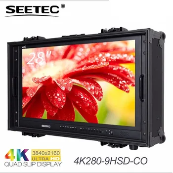 Seetec 4K280-9HSD-CO 28-инчов Излъчване 4K монитор за наблюдение, видеонаблюдение и създаване на филми с разделителна способност Ultra HD, Портативен LCD монитор Режисьор