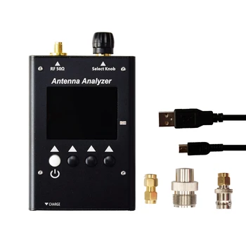 Surecom SA-250 132-173/200-260/400- Цветен графичен антена анализатор 519 Mhz S. W. R. Адаптер SMA-BNC/SMA с USB-кабел за зарядно устройство