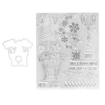 TPR Прозрачни печати Коледни прозрачни печати многофункционална с высечкой diy