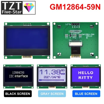 TZT 12864 IIC LCD Модул 128X64 I2C ST7567S КПГ Графичен Дисплей Такса LCM Панел 128x64 Матричен Екран За Arduino