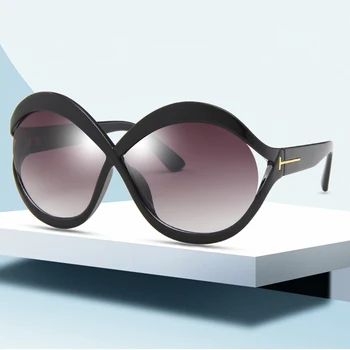 Vintage слънчеви очила с пеперуда големи размери, дамски модни слънчеви очила в голяма рамка, луксозни маркови дизайнерски тенденция на очила в стил пънк UV400