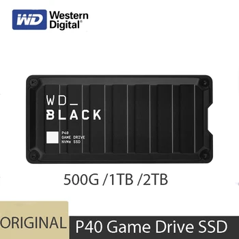 Western Digital WD BLACK P40 2 TB USB 3.2 Генерал 2x2 Type-C игри SSD, портативен външен твърд диск, съвместим