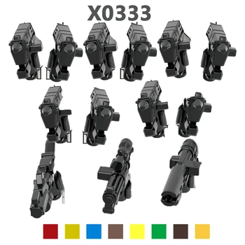 X0333, солдатские градивни елементи, оръжие, забавни фигурки, мини-играчки, Коледни подаръци за деца