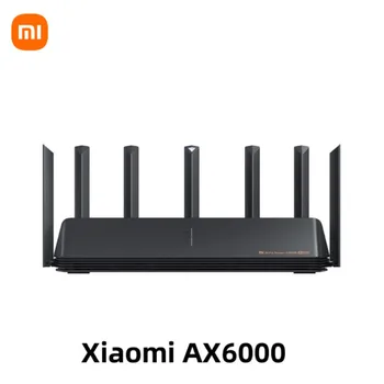 Xiaomi AX6000 Рутер 6000 Mbps WiFi6 VPN 512 MB Процесор Qualcomm Мрежест Ретранслатор Външен Мрежов Усилвател на Сигнала Mi Home