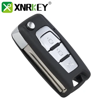 XNRKEY 3 Бутона Flip Автомобилен Ключ във Формата На Миди Ключодържател за Ssangyong Korando Нов Actyon C200 2016 2017 Сгъваем Калъф За Ключове на Подвижните