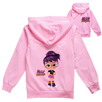 Аби Хатчър/есен дрехи за малките момичета, детски пуловер с качулка яке с цип с дълги ръкави за момчета, детско палто, скъпа детска тениска