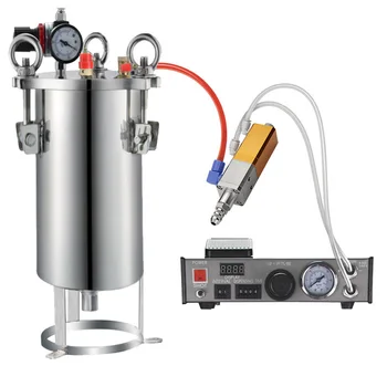 Автоматично дозиране система лепило, контролер течност за паста с един удар факел, краен, захранващи течност, опаковка лепило на епоксидна смола с 8-литрови резервоари
