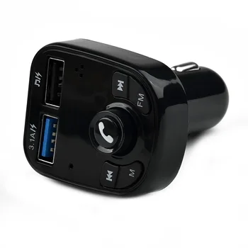 Автомобилен FM-Предавател, Безжичен Аудиоприемник Bluetooth, 2 USB Адаптер За Бързо Зарядно Устройство, MP3 Плейър, Комплект за Кола 