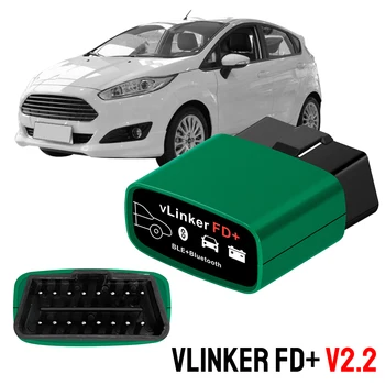 Автомобилни Диагностични инструменти Четец на код vLinker FD + V2.2 Bluetooth-Съвместими 4.0 и WIFI J2534 ELM327 OBD 2 Скенер За FORScan