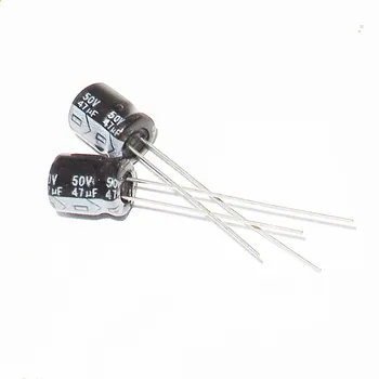 Алуминиеви електролитни кондензатори 47 icf обем 50 6*12 мм 50 47 icf Нов оригинален (50 бр.)