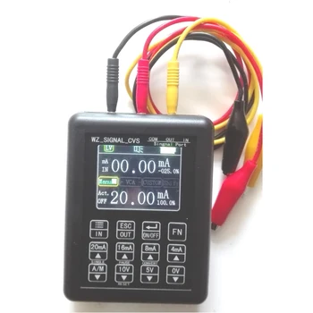 Аналогов имитатор на контролирани текущото напрежение 0-10 В 4-20 мА Генератор на сигнали Източници калибратор на предавателя