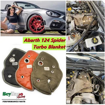 Базальтовая/сребро/червена фиброзна обвивка Turbo Blanket за Fiat Abarth 124 Spider аксесоари за Автомобили резервни Части