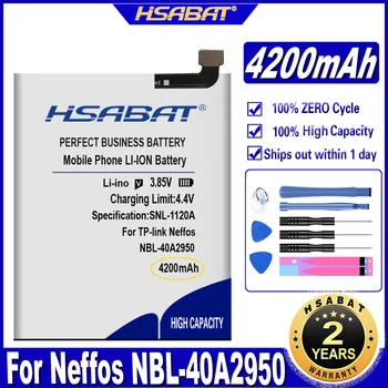 Батерия HSABAT NBL-40A2950 капацитет 4200 mah батерии за TP-link Neffos