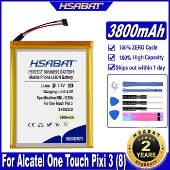 Батерия HSABAT TLP0032CD TLP0032CC 3800 ма за Alcatel One Touch Pixi 3 (8) 9005x За батериите Alcatel One Touch Pixi 8 8,0