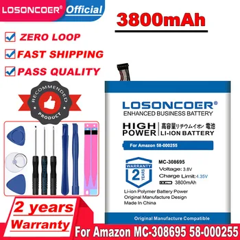 Батерия LOSONCOER 3800mah MC-308695 За батерията на Amazon MC-308695 58-000255