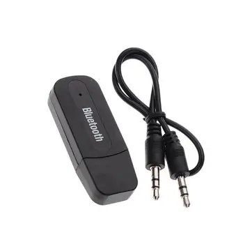 Безжична Bluetooth, 3.5 мм AUX аудио стерео музика домашен автомобилен приемник адаптер Mic L