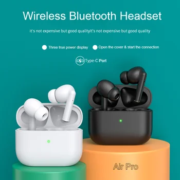Безжични Слушалки Bluetooth 5,0 TWS С Шумопотискане, Спортни Водоустойчиви Слушалки С Субуфер Air Pro За IOS и Android