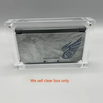 Бистра магнитна акрилна кутия за съхранение на НОВАТА гейм конзола 3DS LL, калъф, кутия, поставка за дисплея, аксесоари