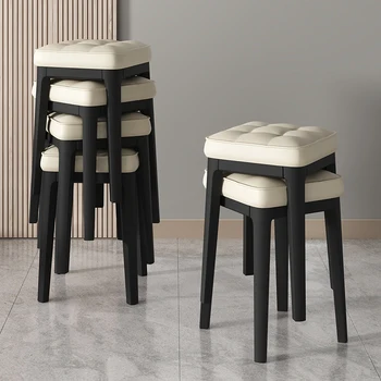 Битови трапезни столове в скандинавски минималистичном стил, модерни сгъваеми Леки Луксозни столове и столове за дневна, Високи столове и Пейка за обувки