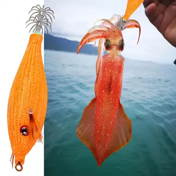 Боядисана Уникален Плаващ Стръв за Риболов на Калмари, Множество Бионическая Стръв, Светли за Отдих