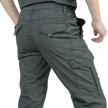 Бързо съхнещи ежедневни панталони мъжки летни армейските панталони в стил милитари Мъжки тактически панталони карго мъжки леки непромокаеми панталони