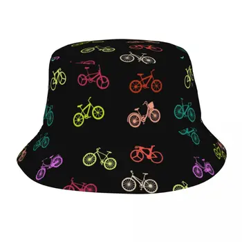 Велосипедна панама с модел за мъже и жени, плажни цветни мультяшные шапки от слънцето, Уникален дизайн за къмпинг, Риболовна шапка, шапки