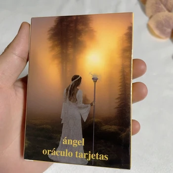 Версия на тестето Spanish Angels Oracle Oraculo Красиви 44 Таро карти за гадаене с ключови думи