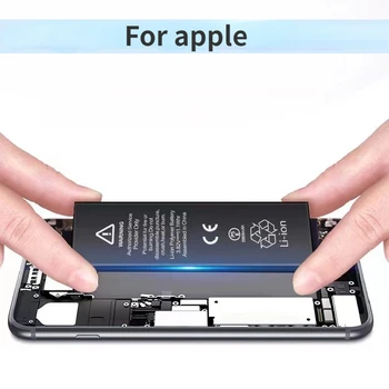 Висок капацитет на батерията за телефона на Apple X 6S 8 11 12 13 XR Пълна подмяна на батерии серия 0 Цикли