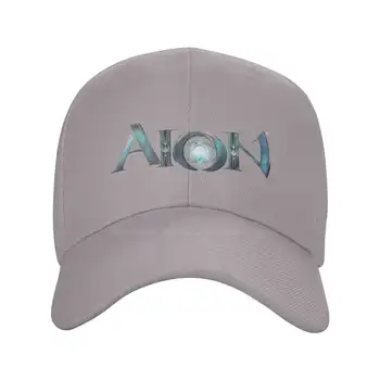 Висококачествен деним, шапка с графичен логото на марката Aion, вязаная капачка, бейзболна шапка