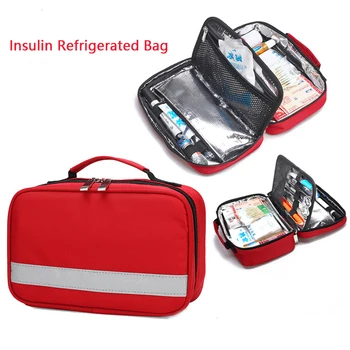 Висококачествени водоустойчиви комплекти за първа помощ за инсулин, Преносими хладилни чанти, кутии за съхранение на лекарства, хладилни чанти за диабетици