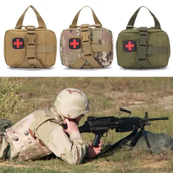 Военна тактическа чанта EDC, колан, ловна жилетка, комплект аварийни инструменти, градинска медицински комплект за оцеляване в Къмпинг