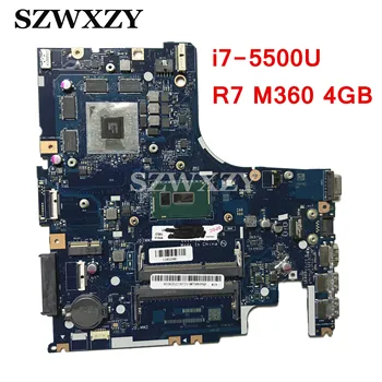 Възстановена 5B20J23672 AIWZ0/Z1 LA-C282P за Lenovo Z51-70 дънна Платка на лаптоп с процесор SR23W i7-5500U ах италиански хляб! r7 M360 4 GB GPU DDR3L