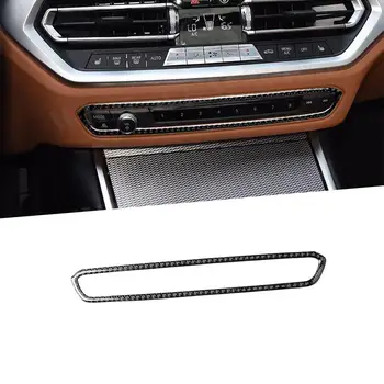 Вътрешна украса, изработени от въглеродни влакна, авто аудио плеър, CD-панел, Бутони, декоративна рамка, капак за BMW G20 G28 2019 2020
