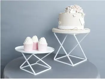 Геометрична Поставка S M за Сватбената торта, Поставка за чинии, Украса за душата на детето, на Партито по случай рождения Ден, Кексчета, Десерт, Прибори, инструменти за торта