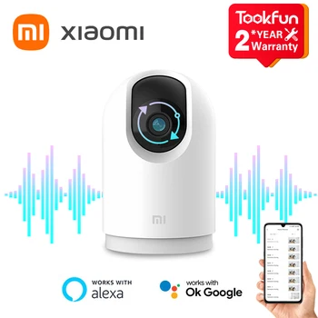 Глобалната версия на Xiaomi Mi 360 ° Домашна камера за сигурност 2K Pro WiFi IP мониторинг инфрачервено нощно виждане, Гласова домофонна система, AI Аларма Mijia