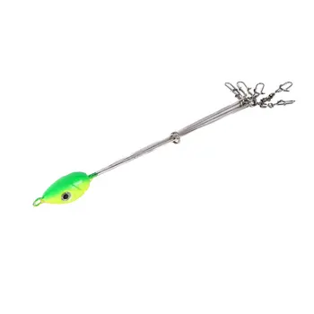 Гореща Зонтичная Риболовна Стръв Rig 5 Arms Alabama Rig Head Lure Snap Tackle Завъртане На Риболовна Стоманена Стръв Инструменти